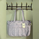 Puffy Tote Çanta | Hafif, Kabarık, Kapitone, Omuz Çanta