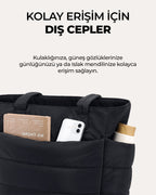 Puffy Tote Çanta | Hafif, Kabarık, Kapitone, Omuz Çanta